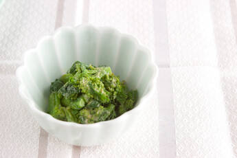 菜の花のピーナッツみそ