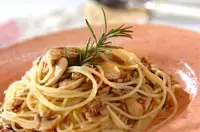 ツナとマッシュルームのパスタ