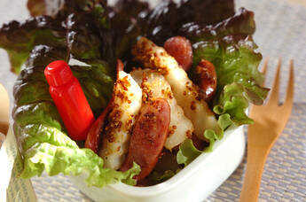 ソーセージとフライドポテトの炒め物