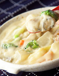 牡蠣の和風みそシチュー