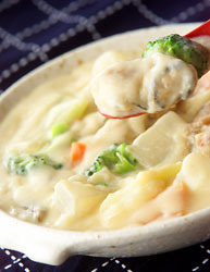 牡蠣の和風みそシチュー