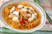 ふわふわあんかけ揚げそば