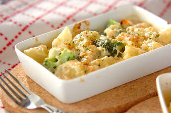 鮭のポテトグラタン