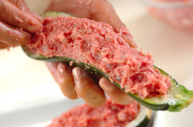 ズッキーニの肉詰め焼きの作り方の手順5