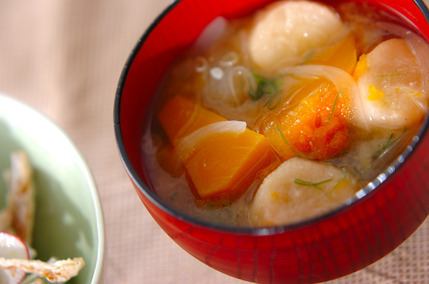 カボチャのみそ汁