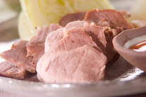 ゆで豚と温野菜