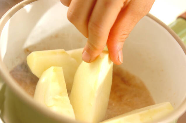 リンゴの甘煮デザートの作り方の手順2