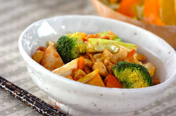 キャベツとひき肉の炒め物