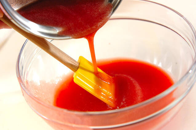 イチゴのムースの作り方の手順4
