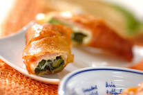 アボカドの揚げ春巻き