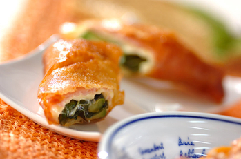 アボカドの揚げ春巻き