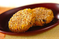 カボチャのゴマ団子