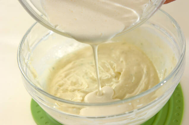 ライムのレアチーズケーキの作り方の手順6