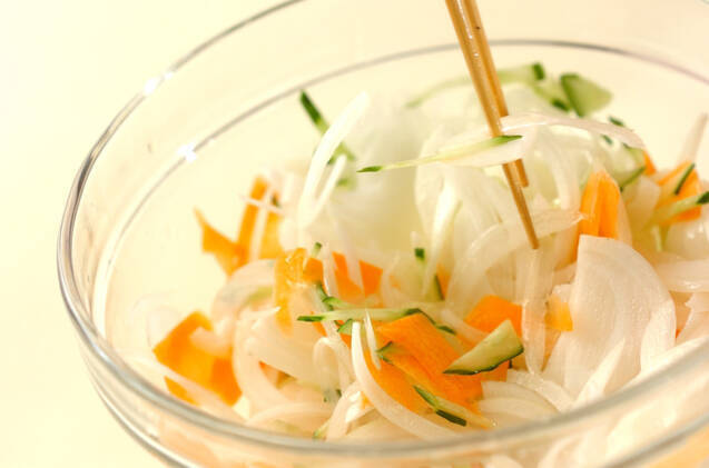 新玉ネギのサッパリマリネの作り方の手順5