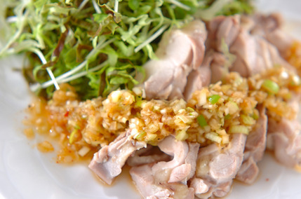 ゆで鶏・ネギダレ