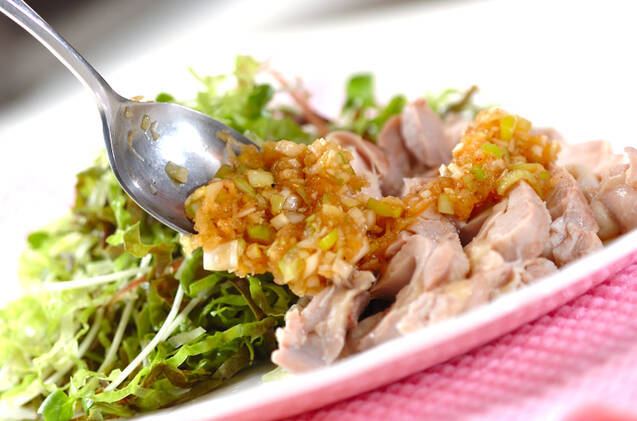 ゆで鶏・ネギダレの作り方の手順8