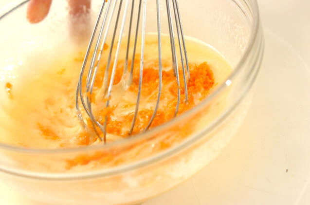 【乳製品を使わないおやつ】ニンジンケーキの作り方の手順5