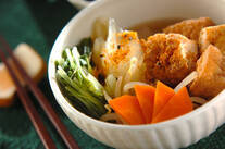 厚揚げと野菜の煮物