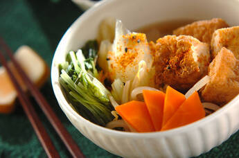 厚揚げと野菜の煮物