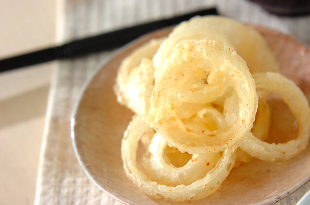 玉ネギのピリ辛揚げ