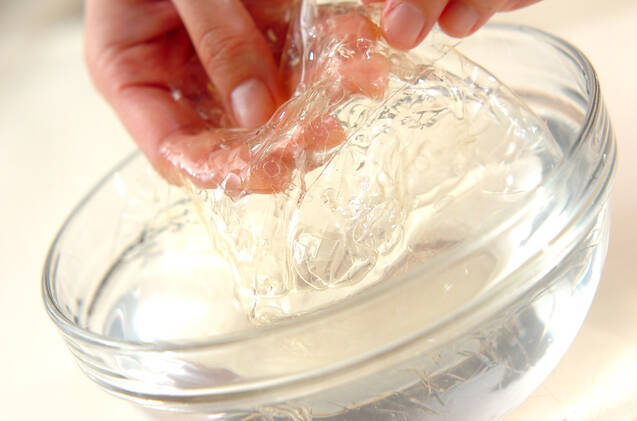 粒あん寒天と抹茶ゼリーの作り方の手順1