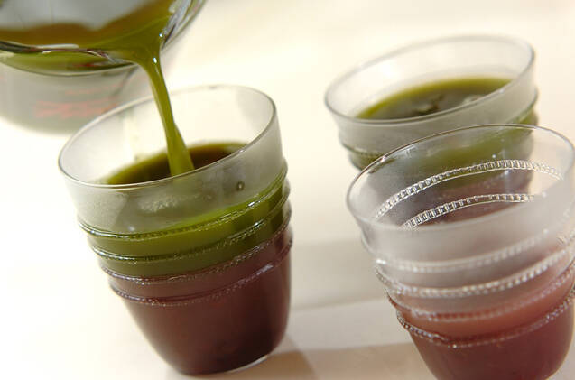 粒あん寒天と抹茶ゼリーの作り方の手順7