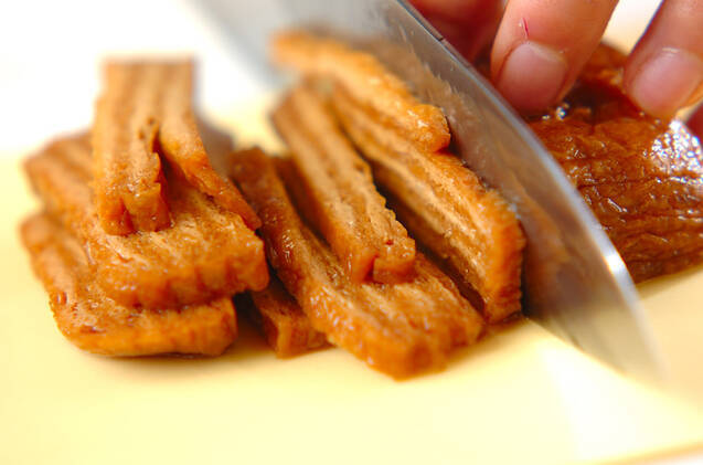 味付け油揚げ入りにゅうめんの作り方の手順1