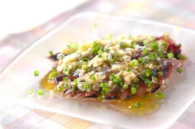 アジのカルパッチョ