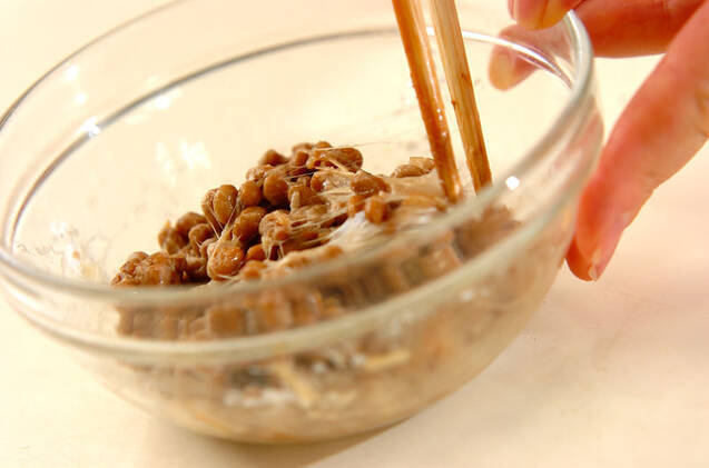 納豆のサクサク揚げの作り方の手順1