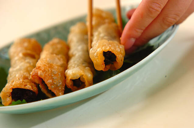 納豆のサクサク揚げの作り方の手順3