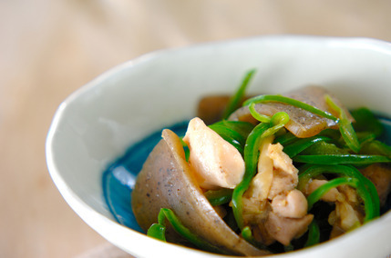 コンニャクのカラシ和え