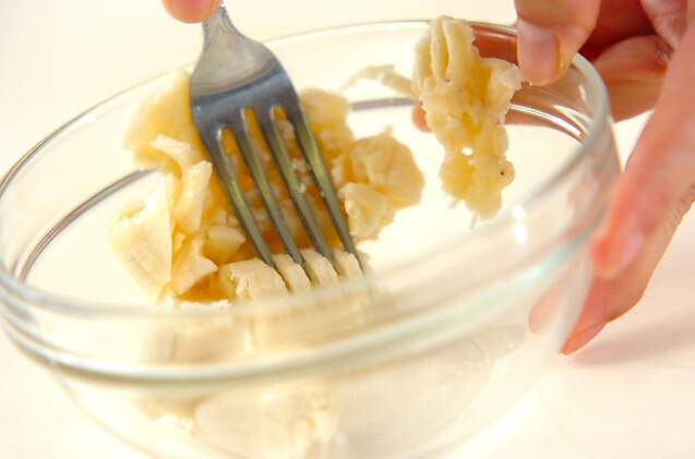 チョコバナナプリンの作り方の手順1