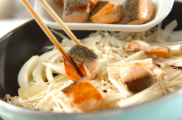 鮭のユズコショウ風味炒めの作り方の手順8