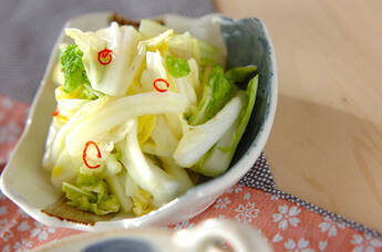 白菜のジンジャー酢和え