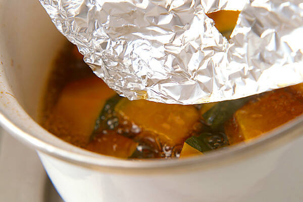 カボチャの炒め煮の作り方の手順2