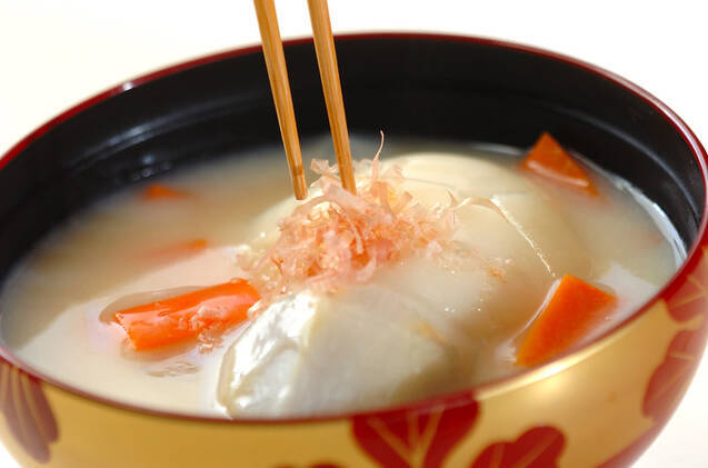 白みそ仕立てのお雑煮の作り方の手順5