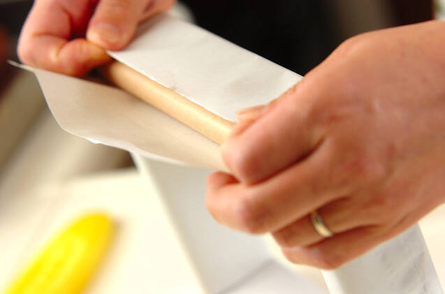 本格抹茶カステラの作り方の手順1