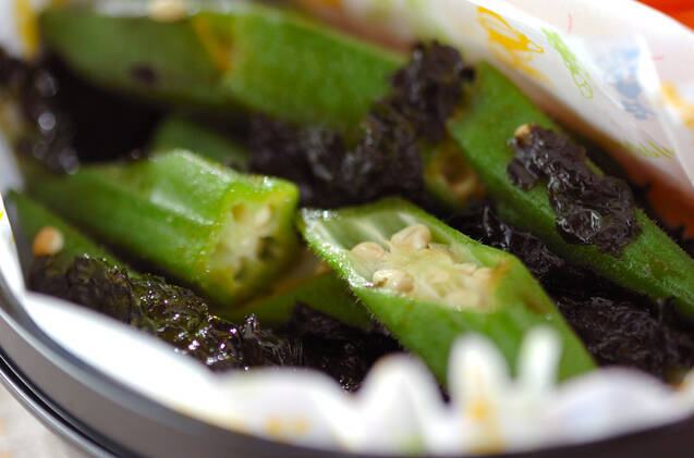 オクラののり和え
