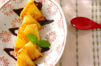 焼きパイン・チョコがけ