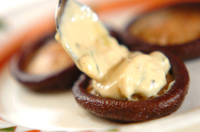 シイタケのワサビマヨ焼きの作り方の手順4