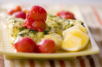 白身魚のチーズ焼き