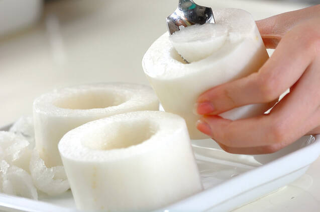 大根の肉詰めの作り方の手順1