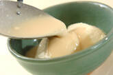 湯豆腐の酒粕がけの作り方3