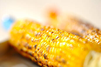 トウモロコシのレンジ蒸し焼き