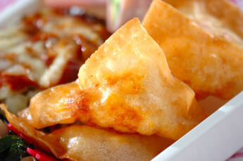 チーズとコーンのサモサ風