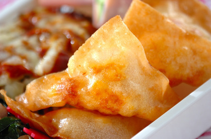 チーズとコーンのサモサ風