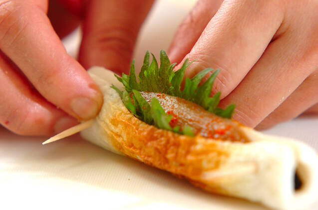 くるくるちくわのピンチョスの作り方の手順2