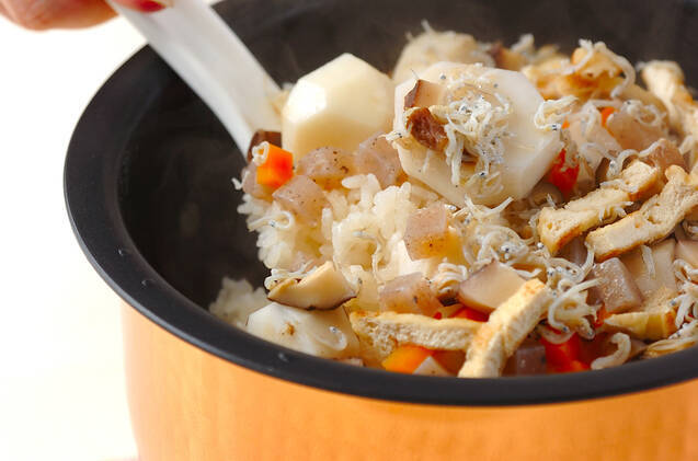 里芋ご飯の作り方の手順9
