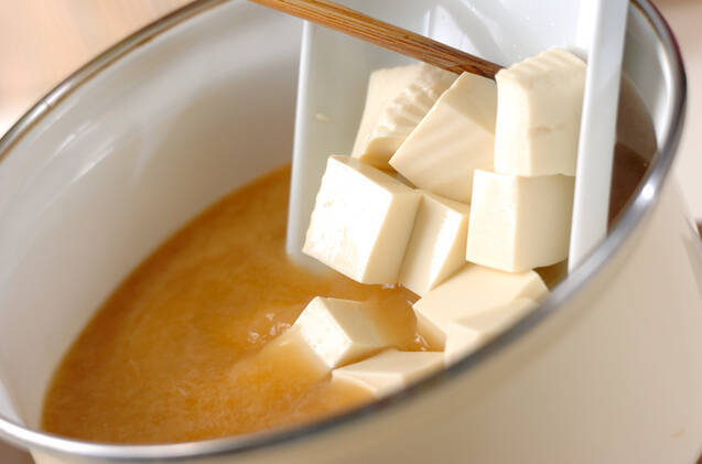 アオサのみそ汁の作り方の手順3