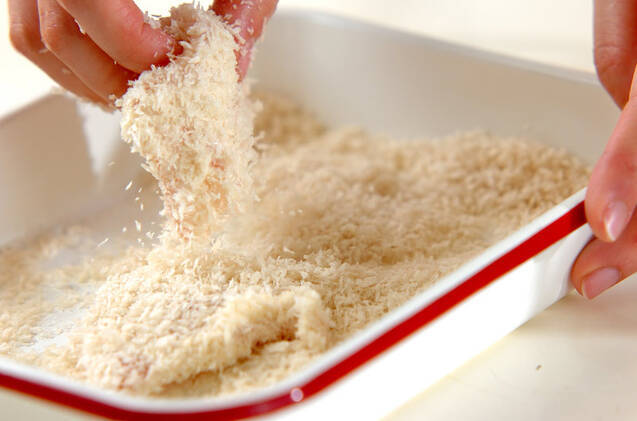 ささ身のソースフライの作り方の手順2